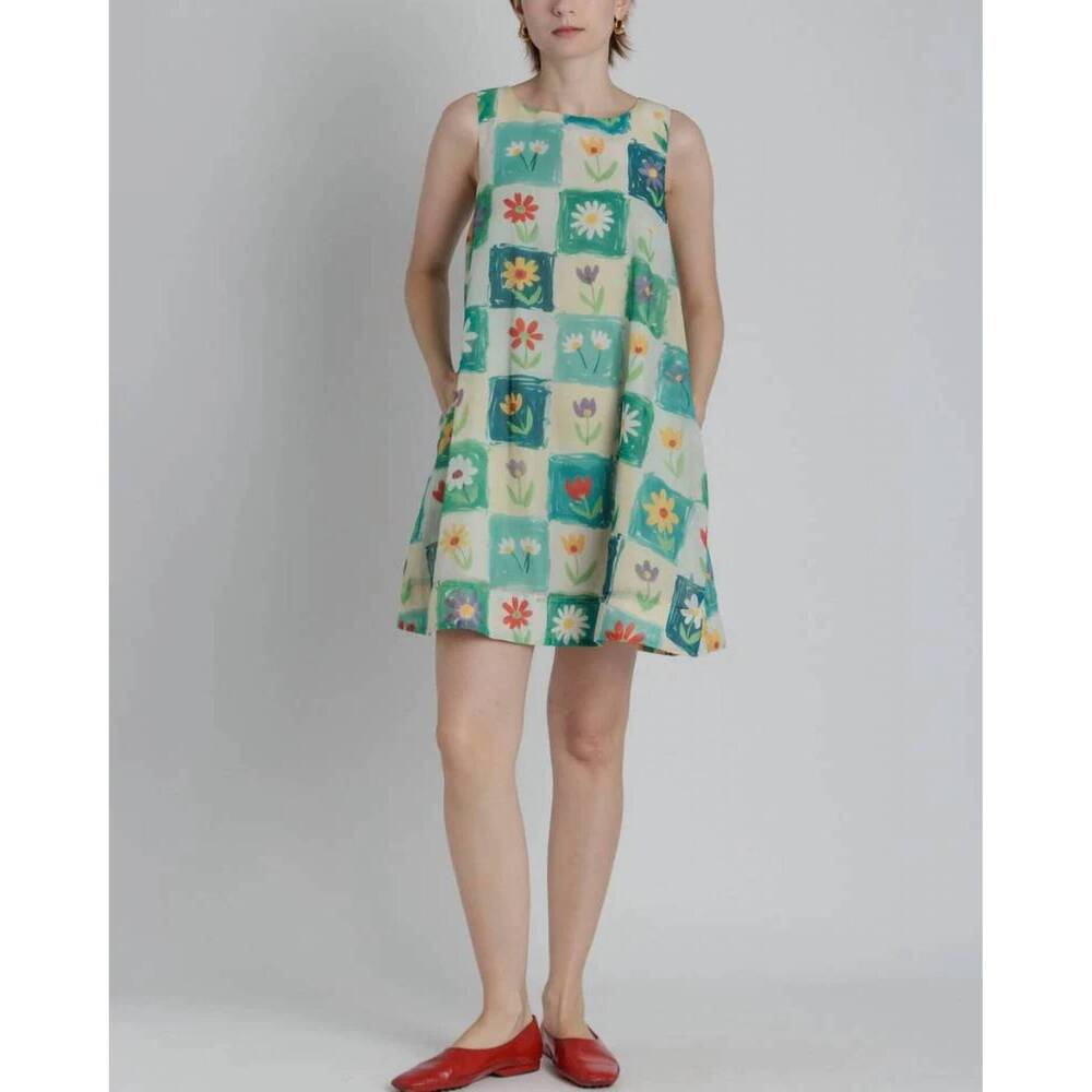 NEW AUREUM morgan mini dress in green